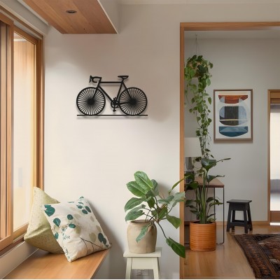 Metal Bisiklet Duvar Sanatı, Minimalist Bisiklet Temalı Ev Dekoru, Siyah Metal Bisiklet Duvar Panosu, Modern Endüstriyel Duvar Dekoru, Bisiklet Tutkunlarına Hediye